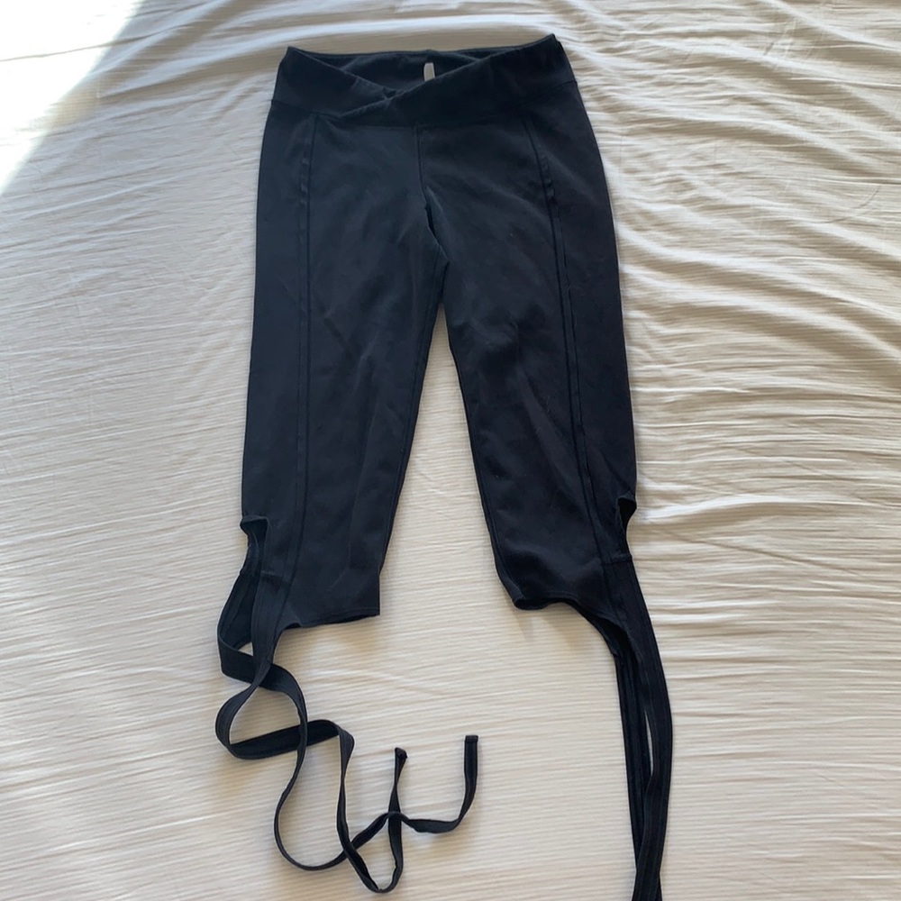 Free People Leggings! Fun cross cross ties on the legs!